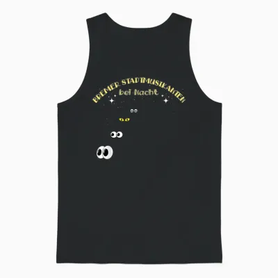 Bremer Stadtmusikanten Bei Nacht T-Shirt, Black Unisex Tank Top - Black