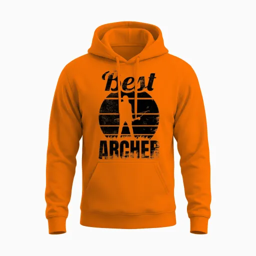 Best Archer Unisex Hoodie in Safety Orange