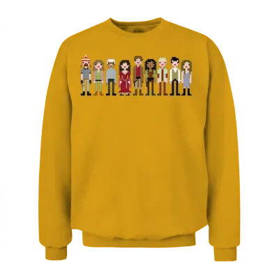 Firefly Cast Cross Stitch Unisex Sweatshirt - Gold