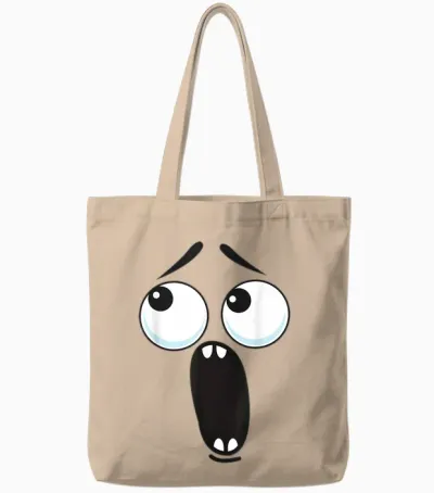 Creepy Carrots Face Funny Halloween Costume Kids and Adults Tote Bags - Natural
