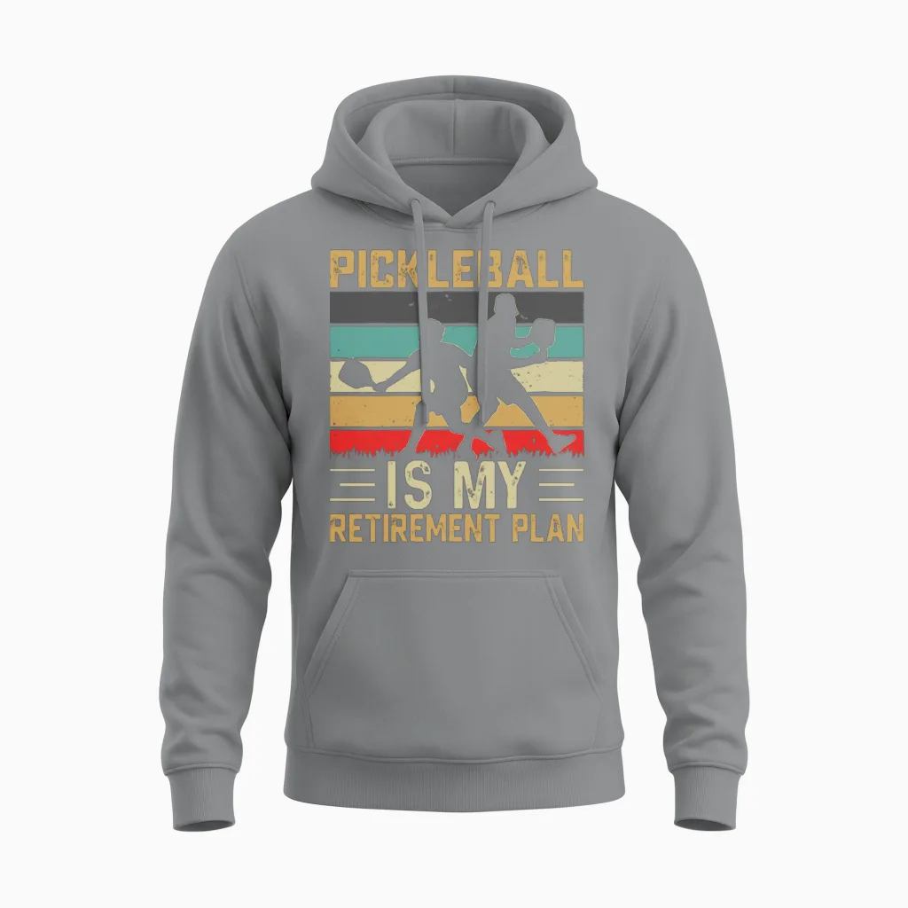 Funny Pickleball Unisex Hoodie in Sport Grey