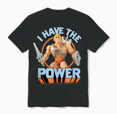 Masters of the Universe - T-Shirt with German Text "ich Habe Die, Black Unisex T-Shirt - Black