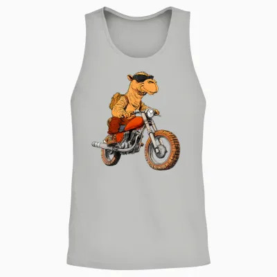 Moto Chameau Unisex Tank Top - Ash