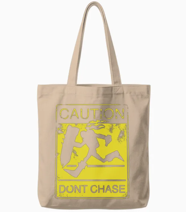 Singed - Caution Don't Chase T-Shirt for Lol Ga Tote Bags in Natural