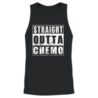 Straight Outta Chemo Chemo Cancer Unisex Tank Top - Black – 2