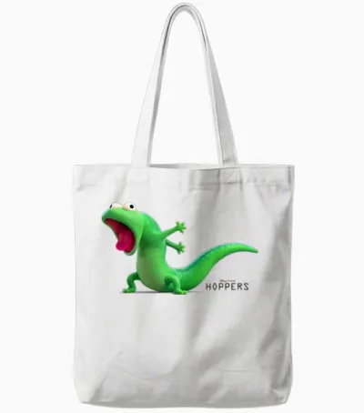 Disney Pixar Hoppers Tom Lizard Coughing Funny Movie Scene Tote Bags - White
