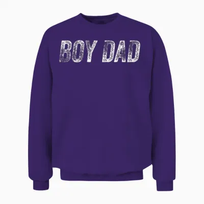 Boy Dad Unisex Sweatshirt - Purple