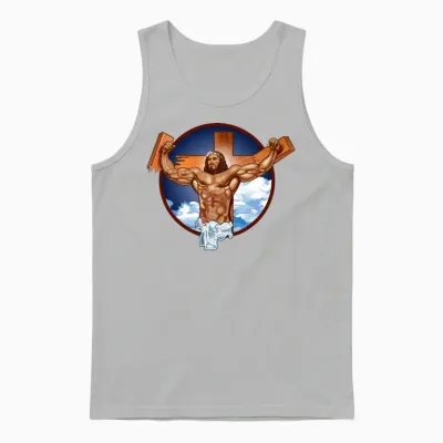 Come at Me Bro Jesus Unisex Tank Top - Ash
