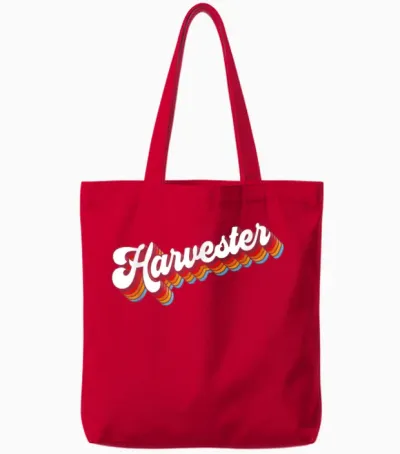 Harvester Job Appreciation Retro Tote Bags - Red