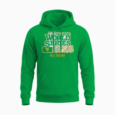 2026 College World Series - West Virginia Baseball Unisex Hoodie - Irish Green