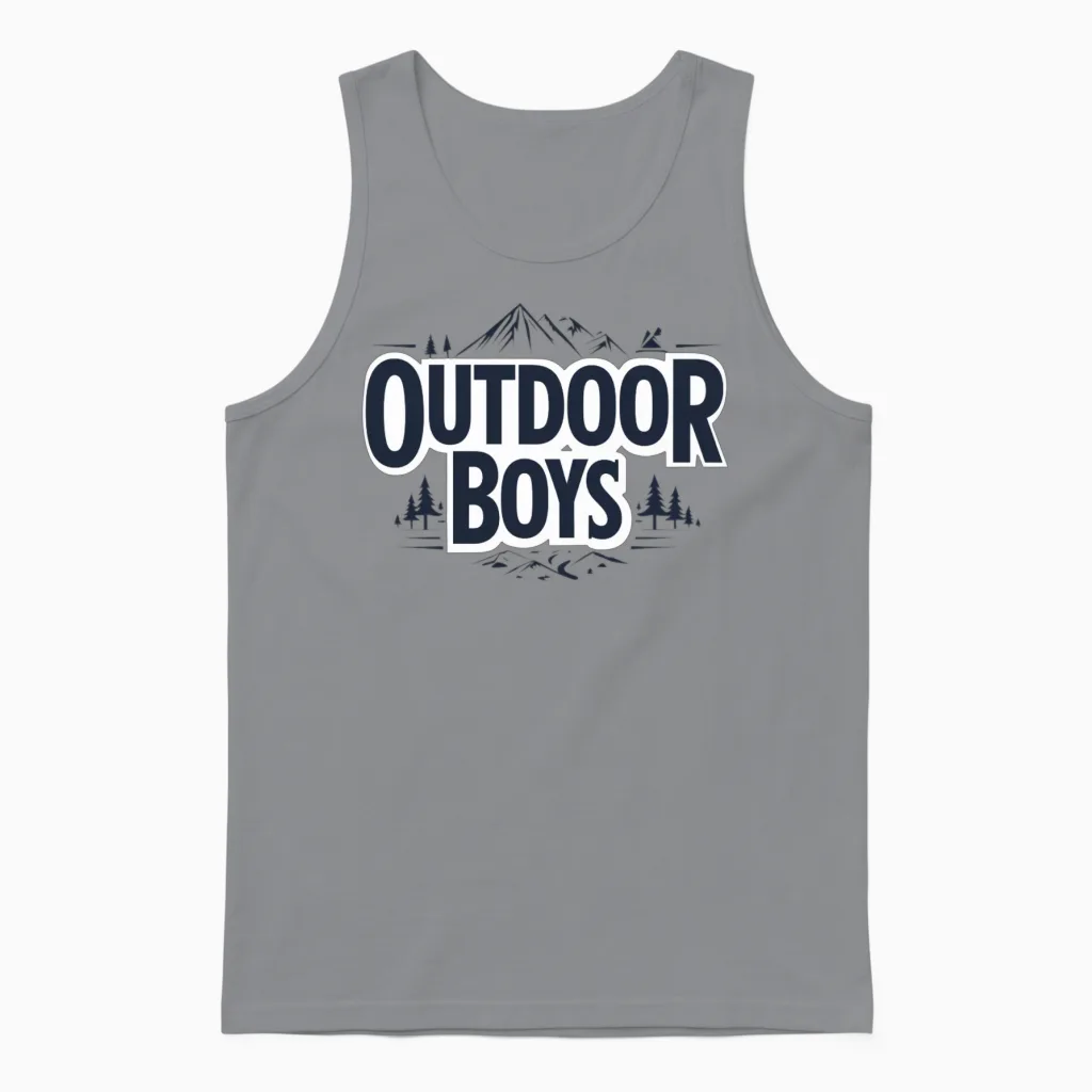 Outdoor Boys Unisex Tank Top in Sport Grey