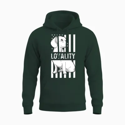 Loyalty Dog Usa Flag Dachshund Dog Unisex Hoodie - Forest