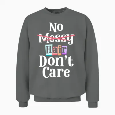 Bald New Hairstyle Man Hair Unisex Sweatshirt - Graphite Heather