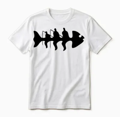 Fishbone Unisex T-Shirt - White