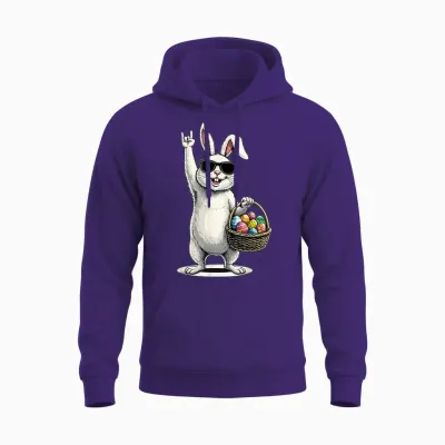 Osterhase Schaukeln Ostern Lustig Ostern Unisex Hoodie - Purple