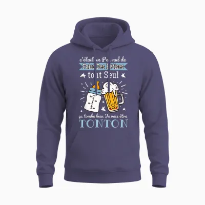 Man Gift Announcement Pregnancy Tonton Future Tonton 2025 Unisex Hoodie - Heather Sport Dark Navy
