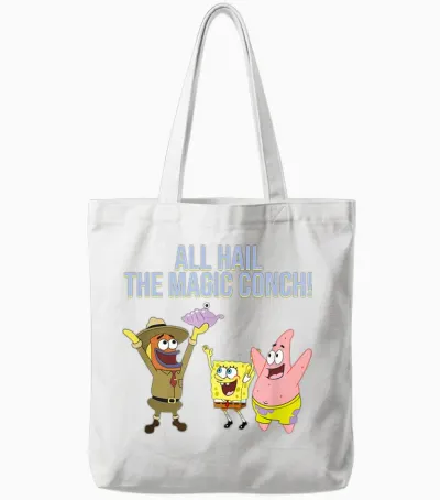 All Hail the Magic Conch! Tote Bags - White