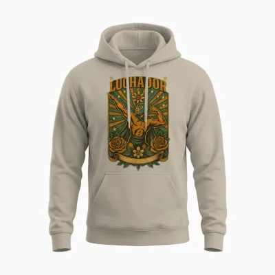 Vintage Luchador Lucha Libre Mexikanisches Wrestling Unisex Hoodie - Sand