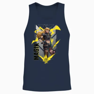 Marvel Rivals Gamerverse Super Hero Pvp Illyana Magik Unisex Tank Top - Navy