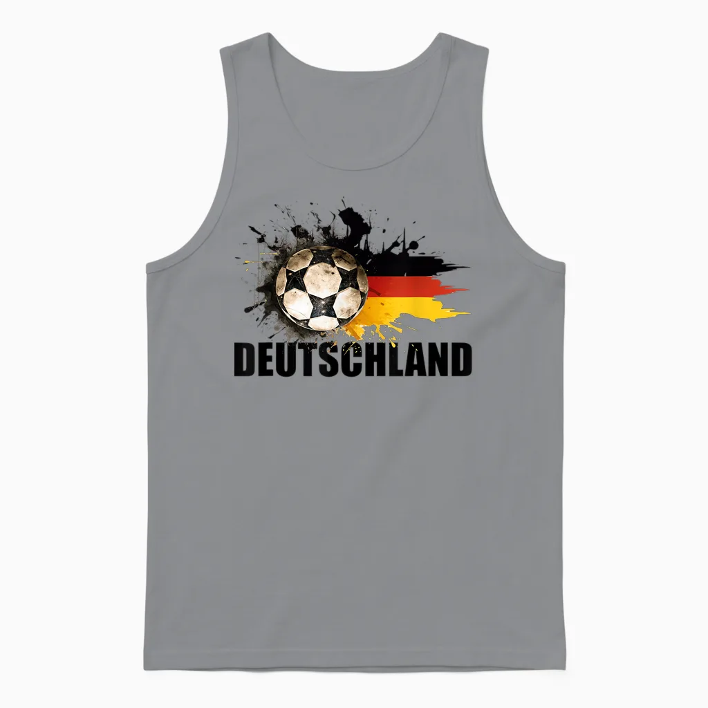 Deutschland Trikot Kinder Deutschland Flagge 2026 Unisex Tank Top in Sport Grey