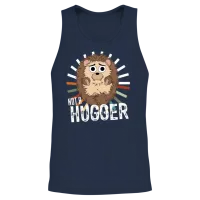 Not a Hugger Unisex Tank Top - Navy – 2