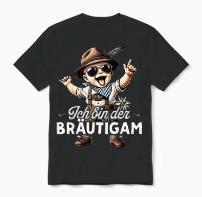 Poltern Bräutigam T-Shirt Jga Männer Junggesellenabschied Unisex T-Shirt - Black