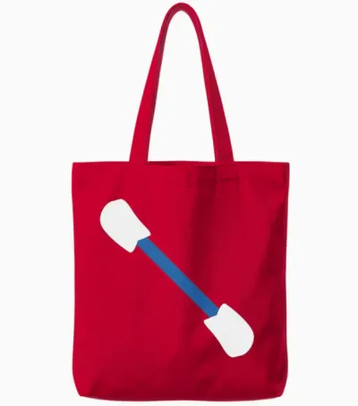 Q-Tip Tote Bags - Red