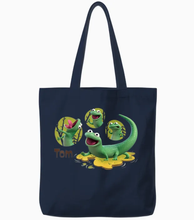 Disney and Pixar's Hoppers Tom the Lizard Lizard Lizard Tote Bags in Navy