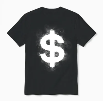 Dollar Unisex T-Shirt - Black