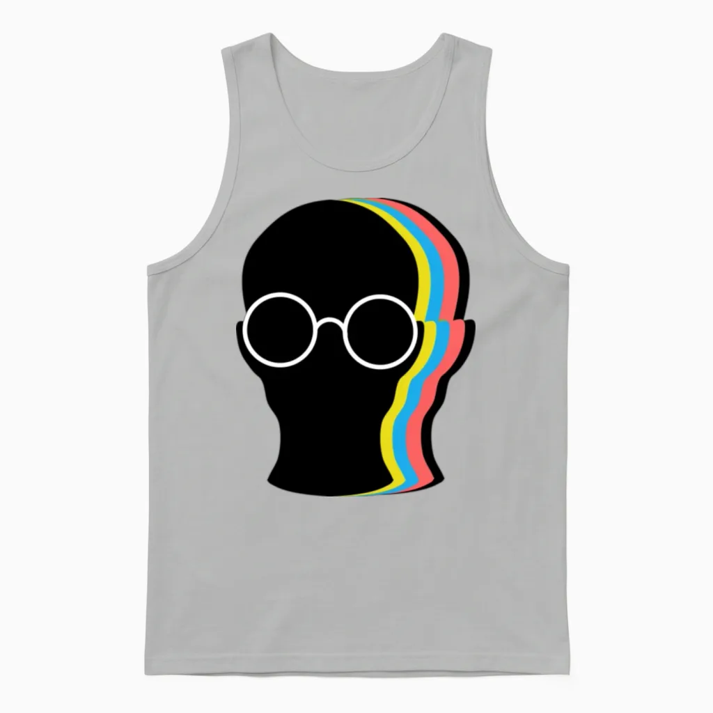 Funny Adult Unisex Tank Top in Ash