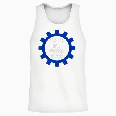 Tapfer Hart Wasserdicht - Thw Unisex Tank Top - White