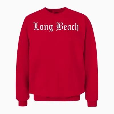Long Beach Unisex Sweatshirt - Red