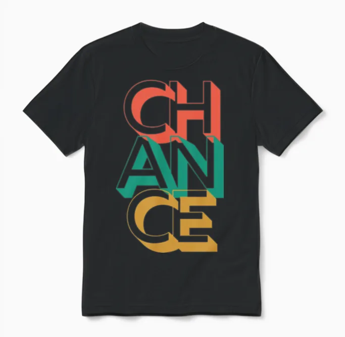 Retro Chance Unisex T-Shirt in Black