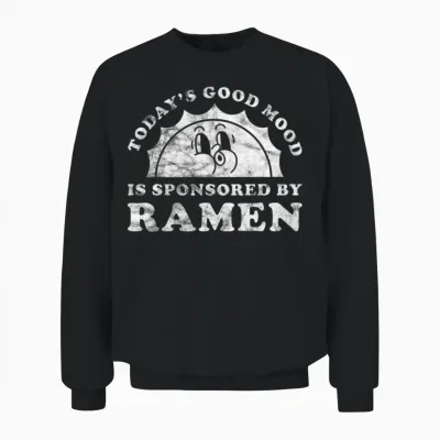 Retro Vintage Unisex Sweatshirt - Black