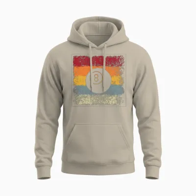 Billiards Retro Unisex Hoodie - Sand
