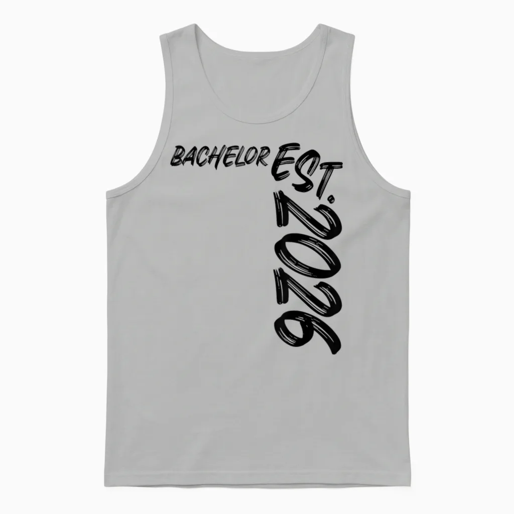 Bachelor Est. 2026 Graduation Study Exam Passed Unisex Tank Top in Ash