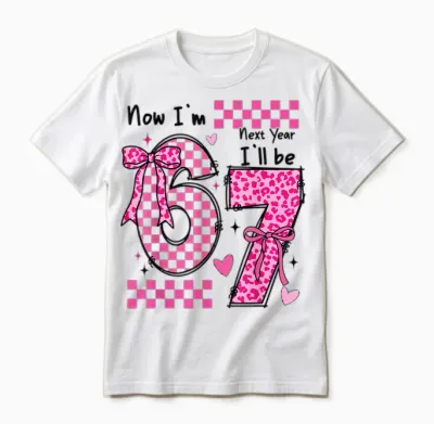 6th Birthday Girl Outfit Im 6 Year Old Birthday Next Be 7 Unisex T-Shirt - White