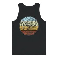 Vegan Retro Unisex Tank Top - Black – 1