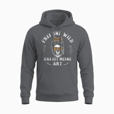 Frei Und Wild Das Ist Meine Art Unisex Hoodie - Charcoal