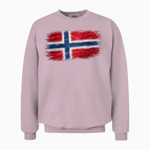 Football - Norvège Supporter De La Coupe Du Monde Unisex Sweatshirt - Light Pink