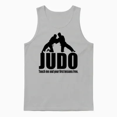Funny Judo Unisex Tank Top - Ash