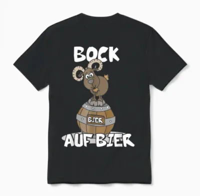 Bock Auf Bier Biertrinker Alkohol Bier Saufen T-Shirt, Black Unisex T-Shirt - Black