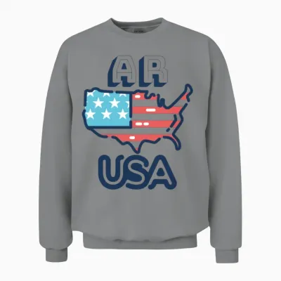 Ar, Usa, Arkansas Unisex Sweatshirt - Sport Grey