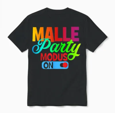 Costume Mallorca Party Malle Party Outfit Malle Accessories T-Shirt, Black Unisex T-Shirt - Black