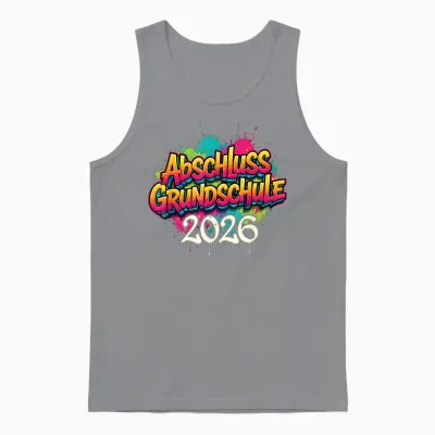 Abschluss Grundschule 2026 Schulkind Junge Unisex Tank Top - Sport Grey