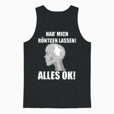 Funny German Quote Unisex Tank Top - Black
