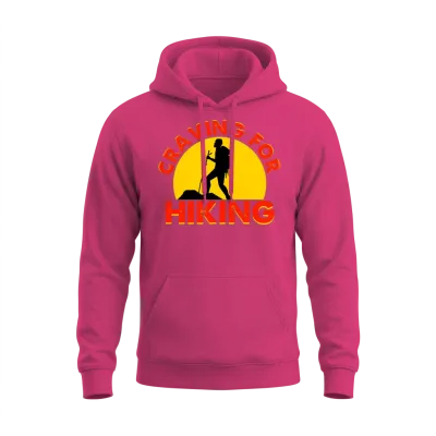 Craving for Hiking Unisex Hoodie - Heliconia