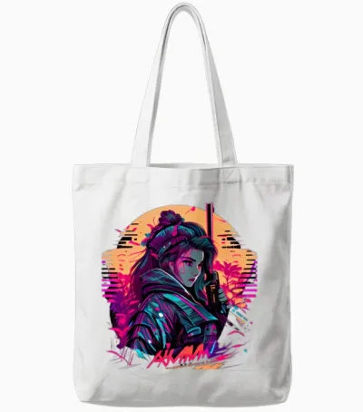 Samouraï Tote Bags - White