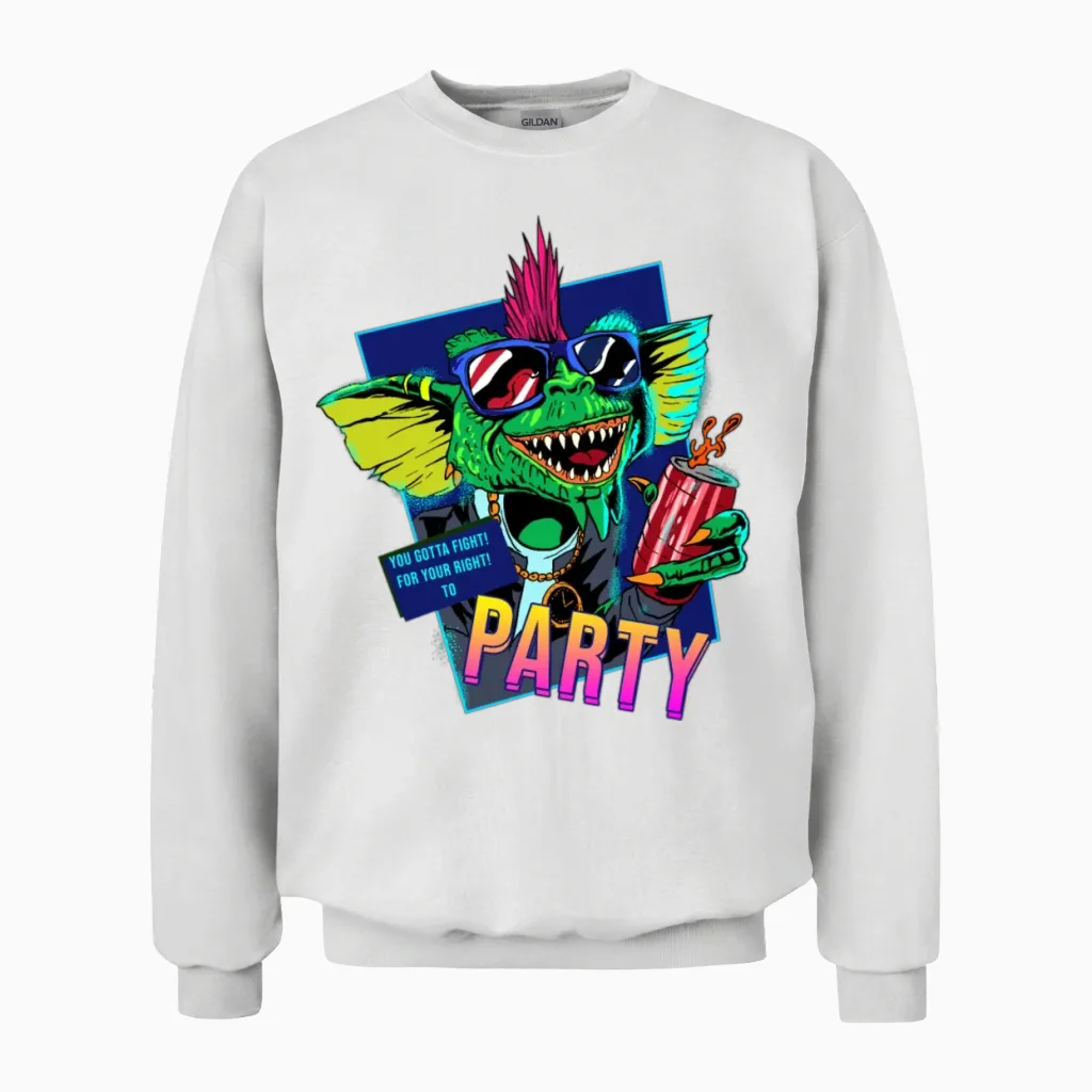 Retro Horror Movie Monster Killer Psycho Cool Gift Unisex Sweatshirt in White