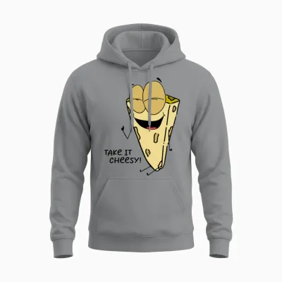Funny Cheese Shirt Funny Picture Unisex Hoodie - Sport Grey